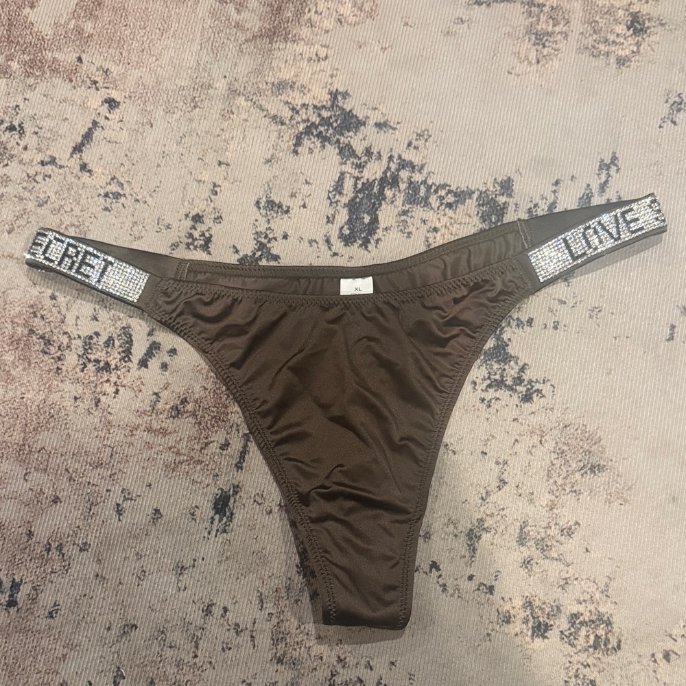 Victoria's Secret Brown Panties with Silver Accents
